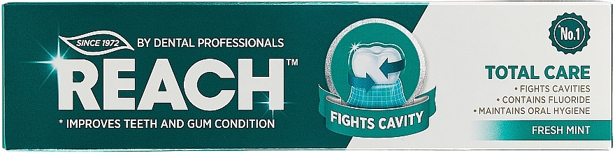 Зубна паста "Повний догляд та захист від карієсу. Свіжа м'ята" - REACH Total Care Fresh Mint — фото N3
