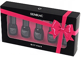 Духи, Парфюмерия, косметика Набор - Semilac Gift Pack (nail/polish/3х3ml+ top/3ml + base/3ml)