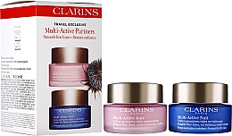 Духи, Парфюмерия, косметика Набор - Clarins Multi-Active Partners Set (day/cream/50ml + night/cream/50ml)