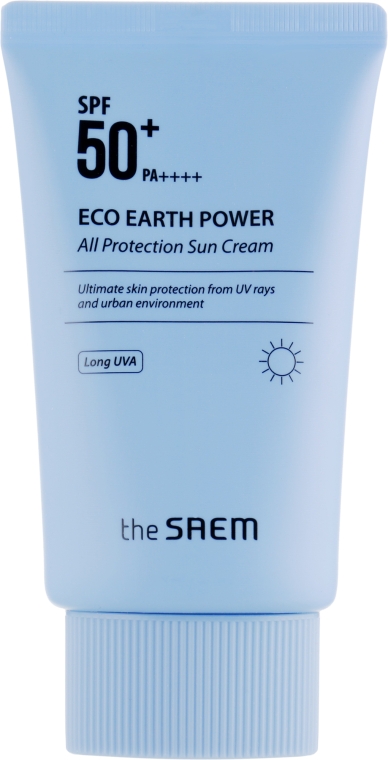 Сонцезахисний крем SPF 50+ PA++++ - The Saem Eco Earth Power All Protection Sun Cream — фото N5