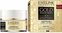 Зміцнювальний крем-ліфтинг 50+ - Eveline Cosmetics Gold Peptides — фото N1