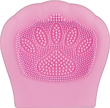 Парфумерія, косметика Аплікатор-подушечка для вмивання та масажу обличчя "Котяча лапка", рожева - Puffic Fashion
