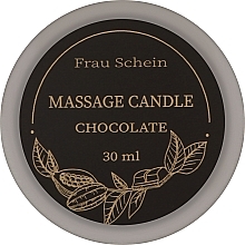 Парфумерія, косметика Свічка масажна для рук і тіла "Шоколад" - Frau Schein Massage Candle Chocolate