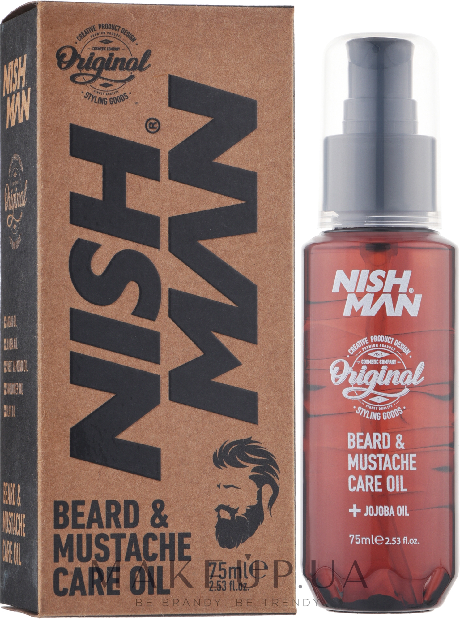 Олія для бороди - Nishman Beard & Moustache Oil — фото 75ml