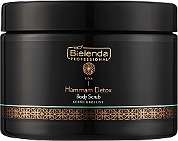 Скраб для тіла, детоксикувальний, кава та олія троянди - Bielenda Professional SPA Ritual Hammam Detox Body Scrub With Coffee & Rose Oil — фото N1