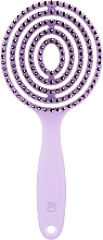Щітка для волосся, бузкова - Ilu Lollipop Round Detangling Vent Brush — фото N1