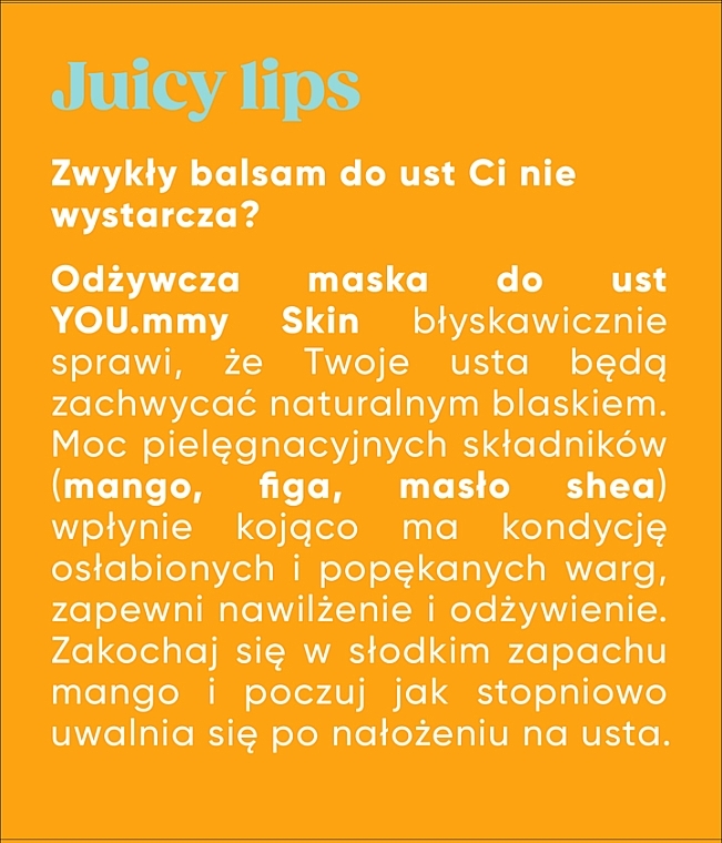 Питательная маска для губ - AA You.mmy Skin Mango Power — фото N6