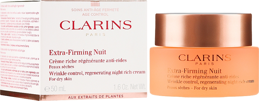 Ночной крем - Clarins Extra-Firming Night Rich Cream For Dry Skin
