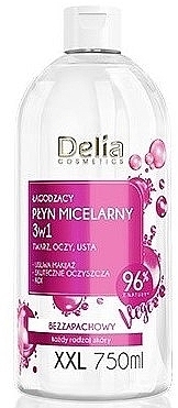 Заспокійлива міцелярна вода 3в1- Delia Cosmetics Soothing Micellar Water 3In1 — фото N1