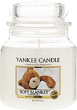Свеча в стеклянной банке "Мягкое одеяло" - Yankee Candle Jar Soft Blanket Candle — фото N1
