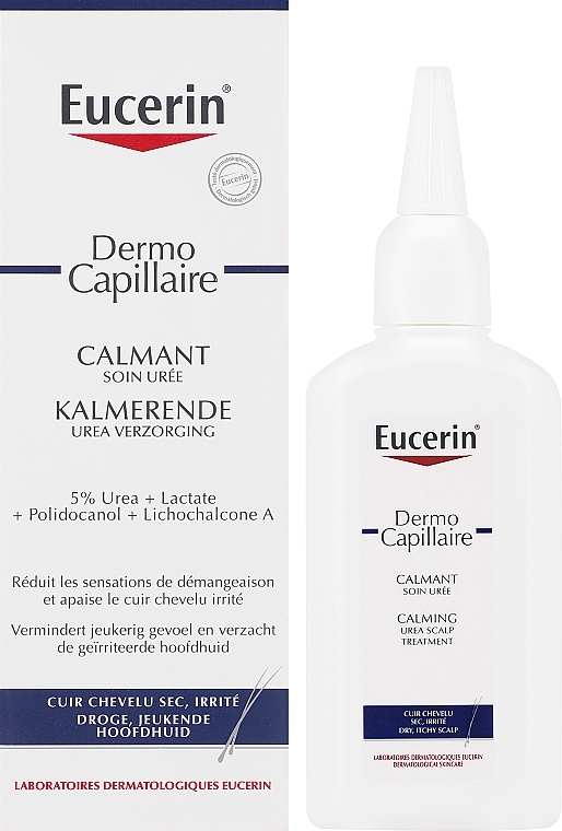 Концентрат для сухой и раздраженной кожи головы - Eucerin DermoCapillaire Calming Urea — фото N2