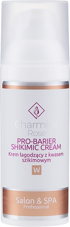 Заспокійливий крем для обличчя з шікімовою кислотою - Charmine Rose Pro-Barier Shikimic Cream — фото N1