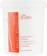 Альгинатная маска для жирной кожи с арганией и глиной гассул - La Grace Masque Argan–Rhassoul — фото N3