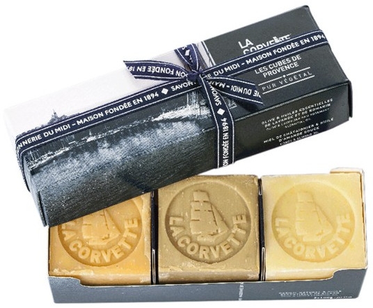 Набор - La Corvette Provence Soap Gift Box (soap/3x100g) — фото N1