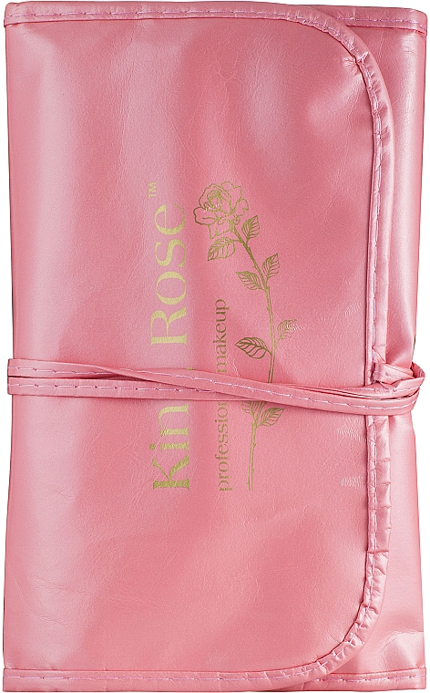 Набір пензлів для макіяжу в рожевому чохлі, 24 шт. - King Rose Professional Makeup — фото N3