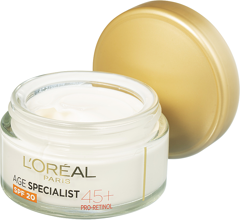 Дневной крем для зрелой кожи - L'Oreal Paris Age Specialist SPF 20Pro-Retinol Cream 45+ — фото N2