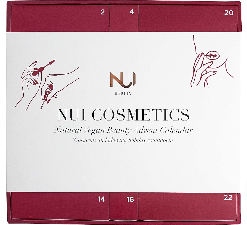 Набор "Адвент-календарь", 24 продукта - NUI Cosmetics Natural Vegan Beauty Advent Calendar — фото N1