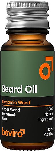 Олія для бороди - Beviro Beard Oil Bergamia Wood — фото N1