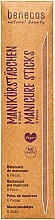 Дерев'яні палички для манікюру, 6 шт. - Benecos Manicure Sticks — фото N1