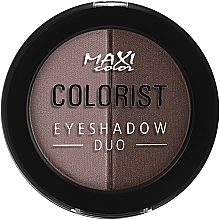 Тени для век перламутровые - Maxi Color Colorist Eyeshadow Duo — фото N2