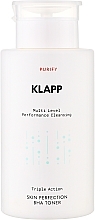 Тонік з ВНА для жирної та комбінованої шкіри - Klapp Multi Level Performance Purify Skin Perfection BHA Toner — фото N1