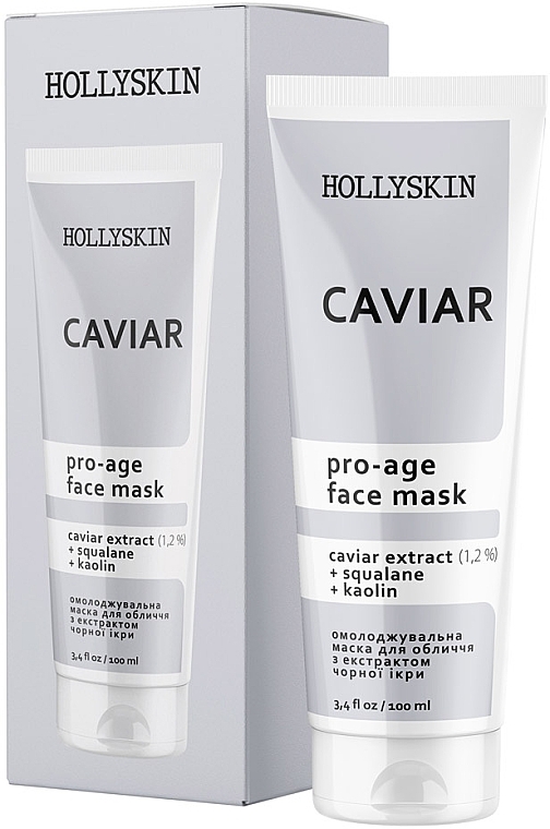 Маска для лица с черной икрой - Hollyskin Caviar Face Mask