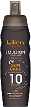 Парфумерія, косметика Сонцезахисна емульсія для тіла  - Lilien Sun Active Emulsion SPF 10