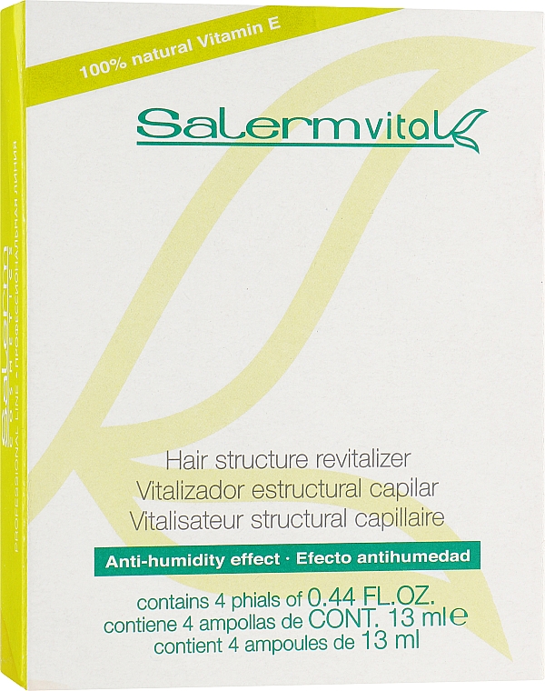 Вітамінізувальний флюїд - Salerm Salermvital Hair Structure Vitalizing Lotion — фото N1