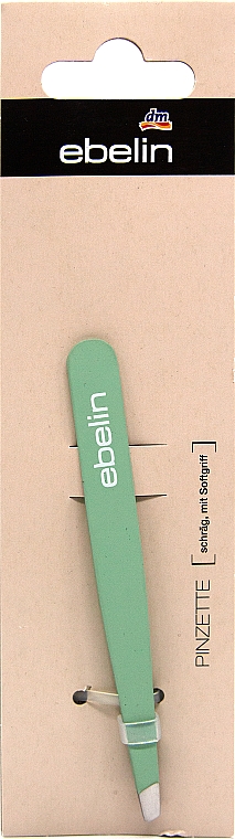 Пінцет для брів м'який, м'ятний - Ebelin — фото N1