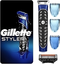 Набор - Gillette Fusion ProGlide Styler (стайлер/1шт + сменная кассета/1шт + насадки/3шт) — фото N1