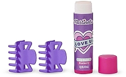 Набор заколки и бальзам для губ, фиолетовый - Martinelia — фото N2