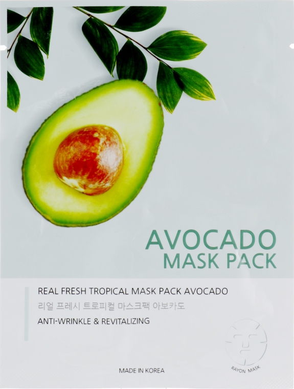 Тканевая маска для лица "Авокадо" - Joylife Avocado Mask Sheet