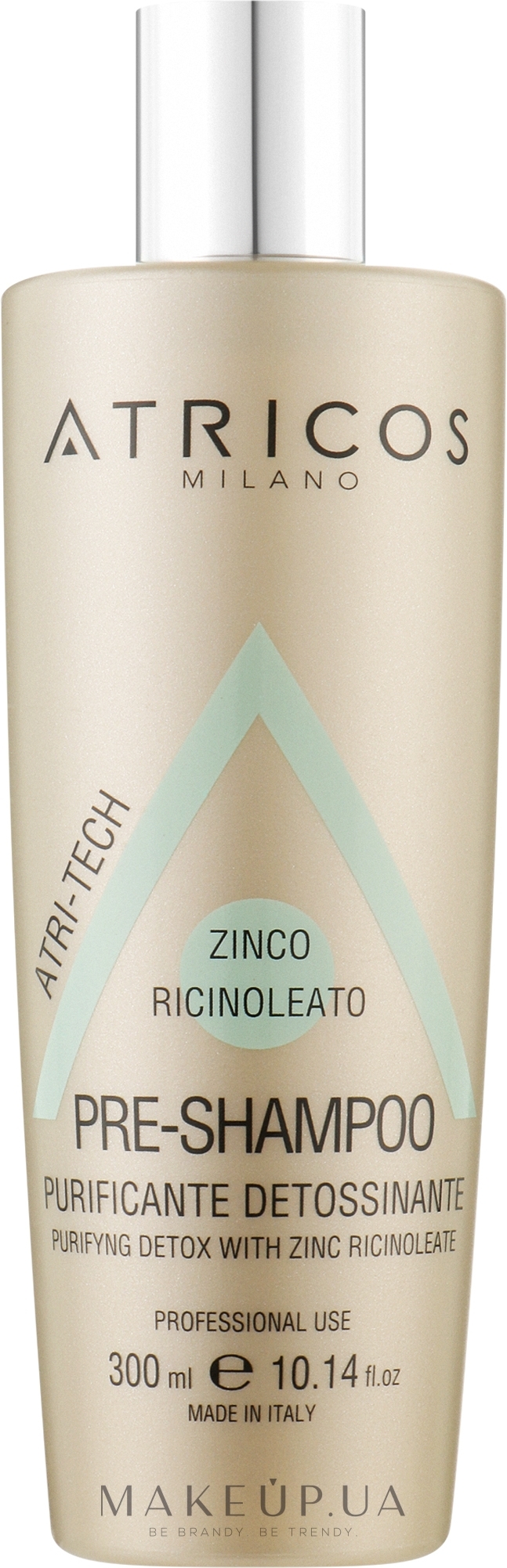 Очищающий детокс-шампунь для волос - Atricos Pre Shampoo Purifying Detoxifying — фото 300ml