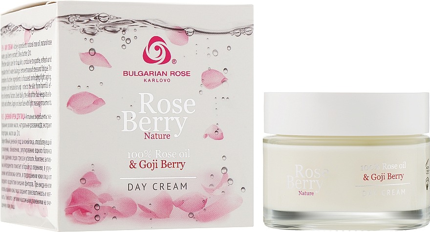 Крем для обличчя денний - Bulgarska Rosa Rose Berry Nature Day Cream — фото N1