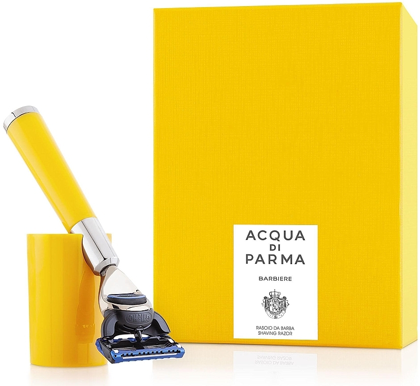 Станок для гоління, жовтий - Acqua di Parma Barbiere Fusion Shaver — фото N1