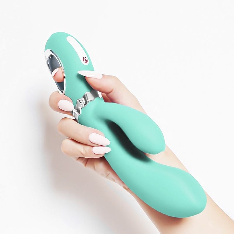 Вібратор-кролик, бірюзовий - Nomi Tang Wild Rabbit 2 Vibrator Teal — фото N4