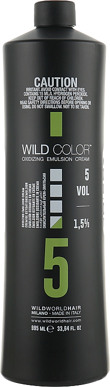 Окислительная эмульсия 1.5% - Wild Color Oxidizing Emulsion Cream VOL5 — фото N1