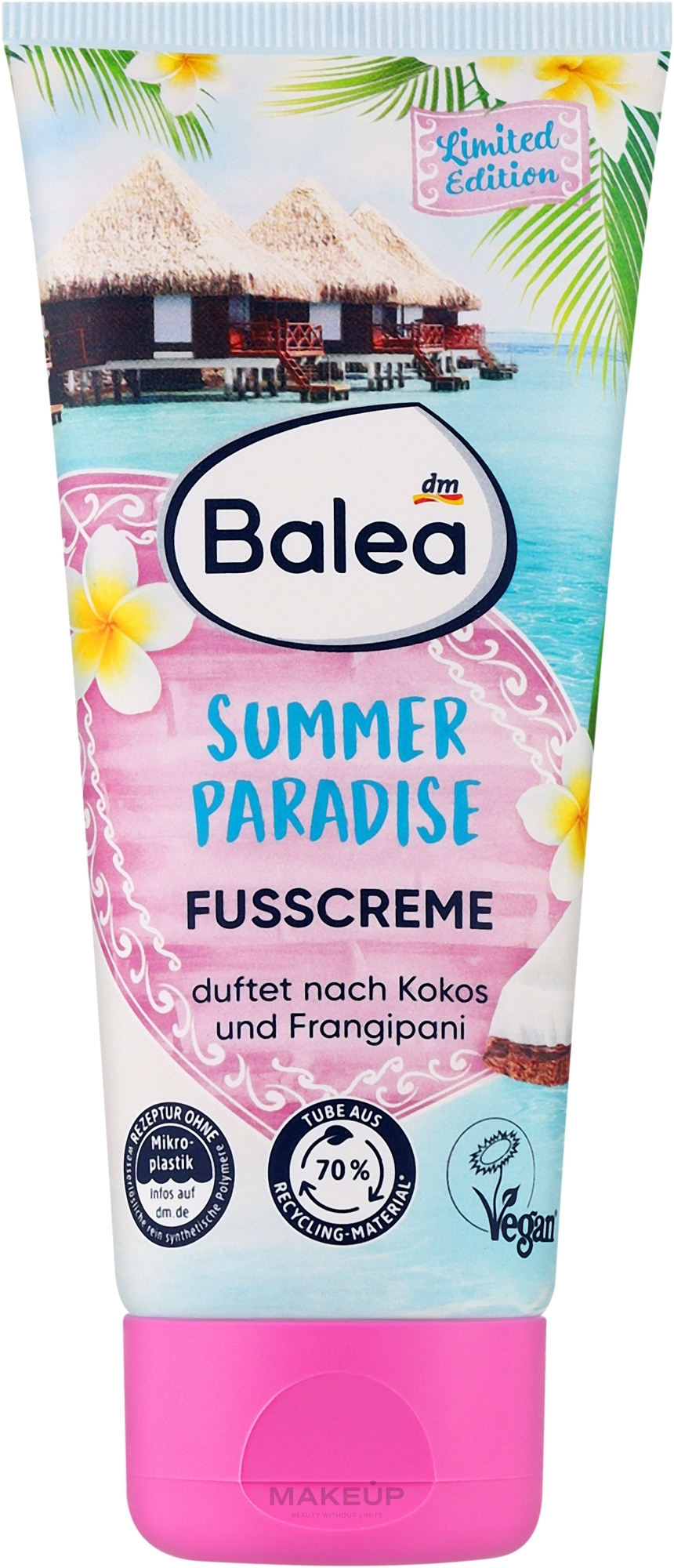 Крем для сухой кожи ног - Balea Summer Paradise — фото 100ml