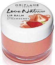 Парфумерія, косметика Бальзам для губ "Полуниця" - Oriflame Love Nature Lip Balm Strawberry