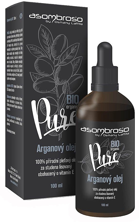 Масло аргановое - Asombroso Pure BIO Argan Oil — фото N1