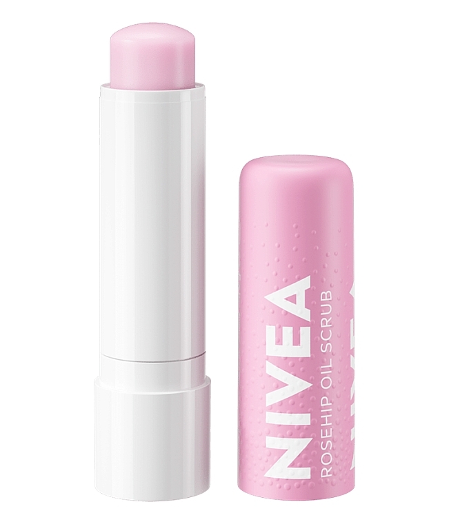 Скраб-бальзам для губ с маслом шиповника - NIVEA Caring Scrub Super Soft Lips Rosehip Oil + Vitamin E — фото N3