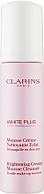 Очищувальний мус, що освітлює тон шкіри - Clarins White Plus Makeup Brightening Creamy Mousse Cleanser — фото N1