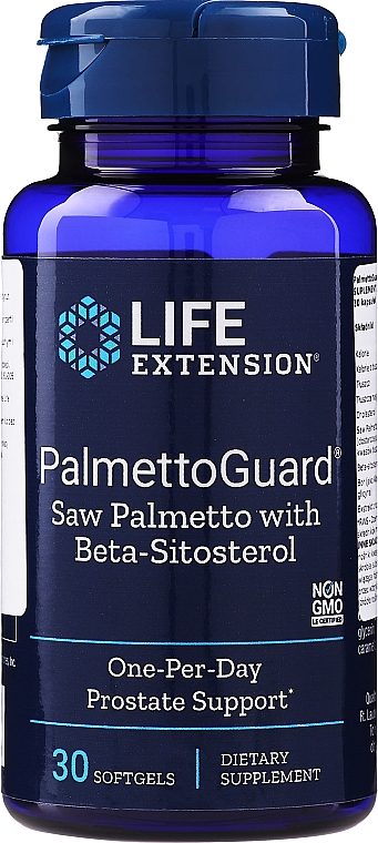 Харчова добавка "Здорова функція простати" - Life Extension PalmettoGuard Saw Palmetto with Beta-Sitosterol — фото N1