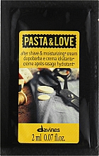 Духи, Парфюмерия, косметика Крем после бритья + увлажняющий крем - Davines Pasta & Love After Shave + Moisturizing Cream (пробник)