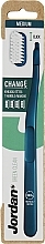 Парфумерія, косметика Зубна щітка з 4 змінними головками, середньої жорсткості, синя - Jordan Change Green Clean