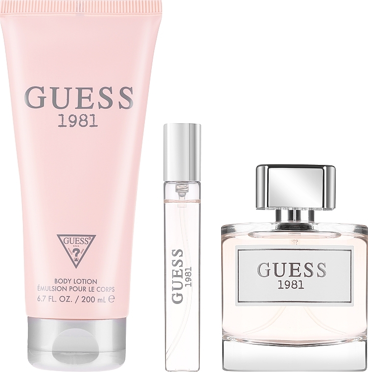 Guess Guess 1981 - Zestaw (edt/100 ml + b/lot/200 ml + edt/15 ml) — фото N2