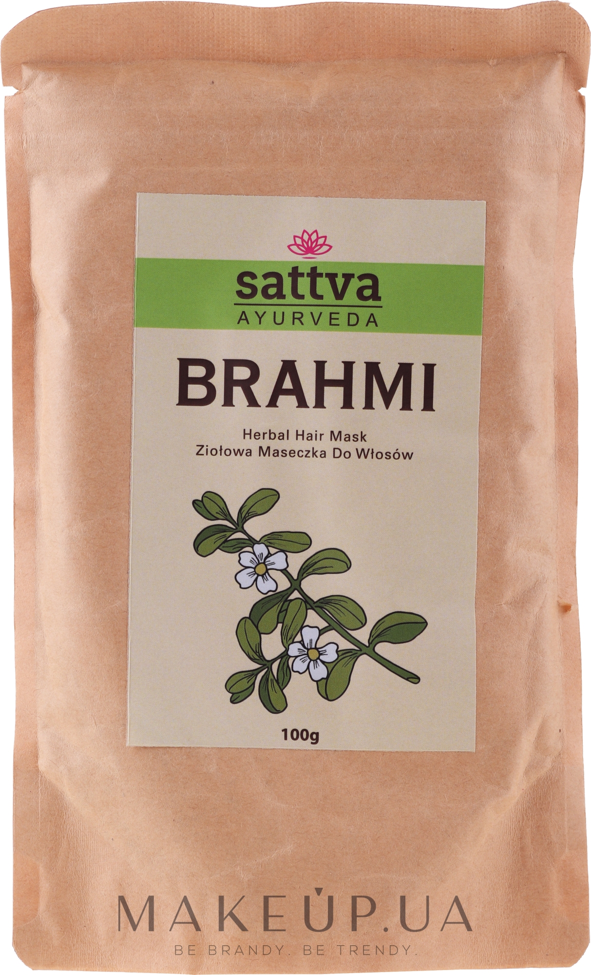 Аюрведическая пудра для волос "Brahmi" - Sattva Brahmi Powder — фото 100g