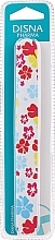 Пилочка для ногтей, 18 см, цветы, белая - Disna Pharma — фото N1