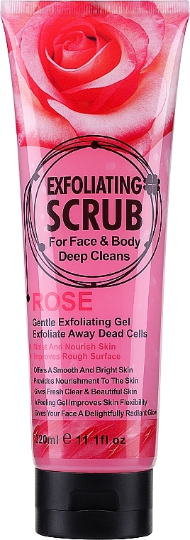 Скраб для обличчя й тіла "Троянда" - Wokali Exfoliating Scrub Rose — фото N1