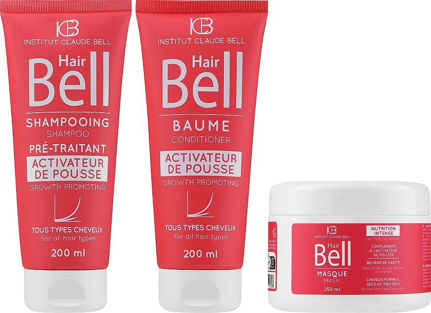 Набір - Institut Claude Bell Hairbell Gift Set (shmp/200ml + h/cond/200ml + h/mask/250ml) — фото N1